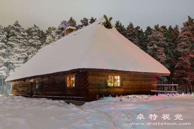 森林小屋图片素材