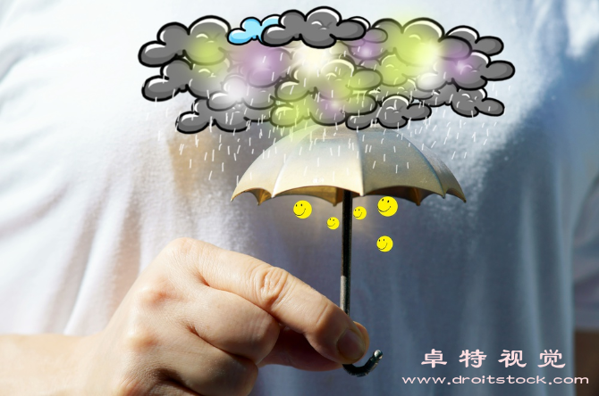 下雨卡通图片素材