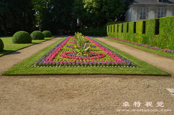 圆形花坛图片素材