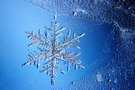 蓝色雪花